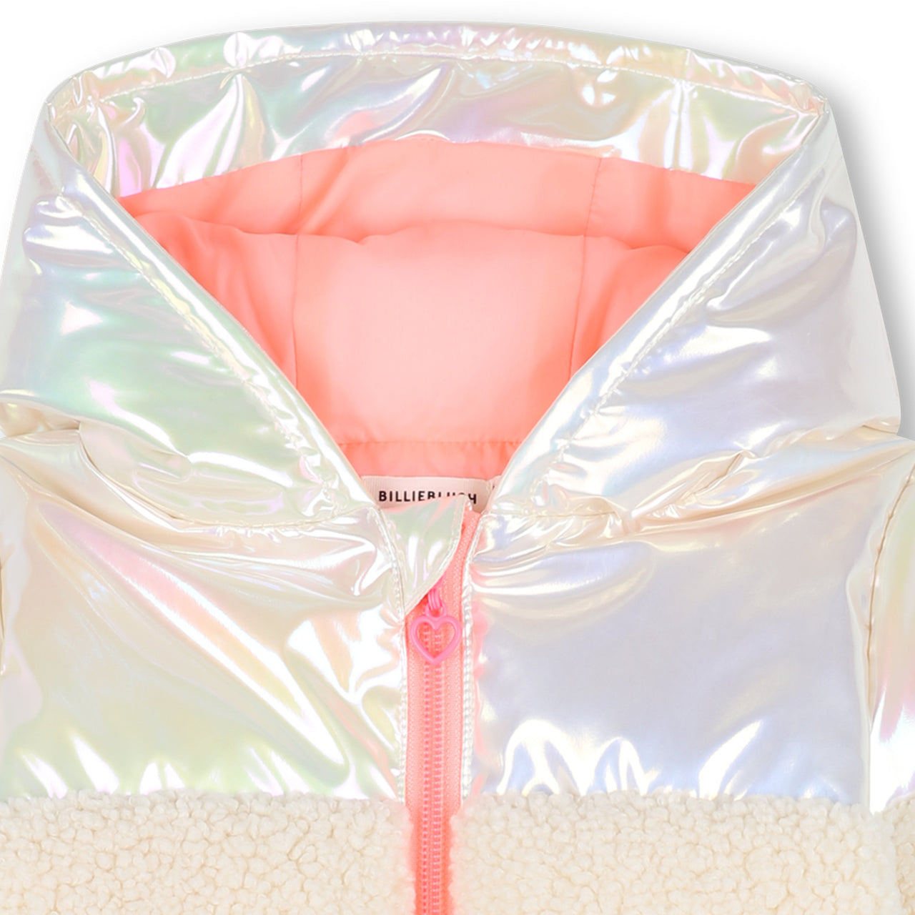 Billieblush Chamarra para bebe tornasol con borrega