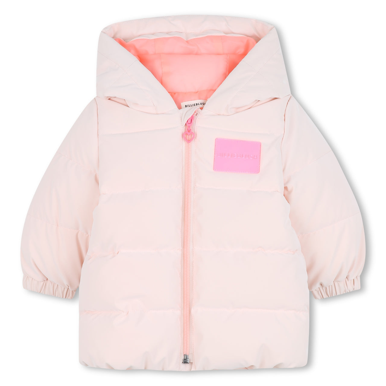 Billieblush Chamarra para bebe rosa con capucha