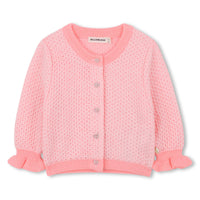 Thumbnail for Billieblush Sweter rosa con botones para bebe