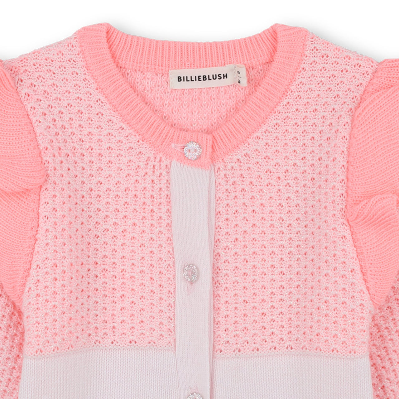 Billieblush Mameluco para bebe elegante rosa y blanco