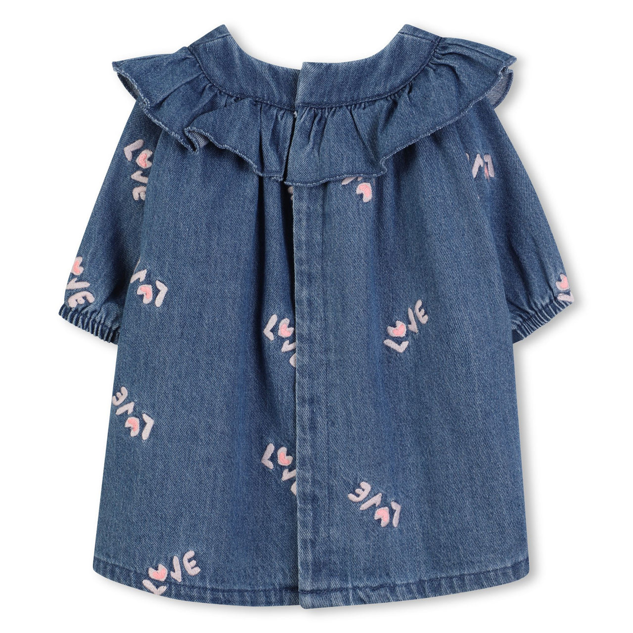 Billieblush Vestido para bebe de mezclilla all over bordado