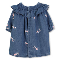 Thumbnail for Billieblush Vestido para bebe de mezclilla all over bordado