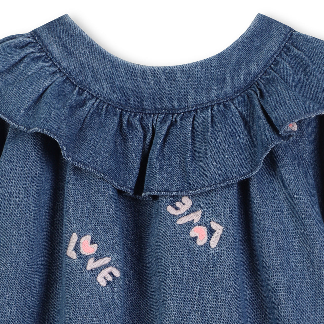 Billieblush Vestido para bebe de mezclilla all over bordado
