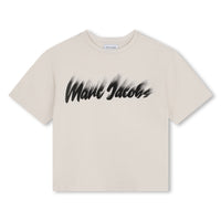 Thumbnail for MARC JACOBS Playera para niño y adolescente print logo al frente