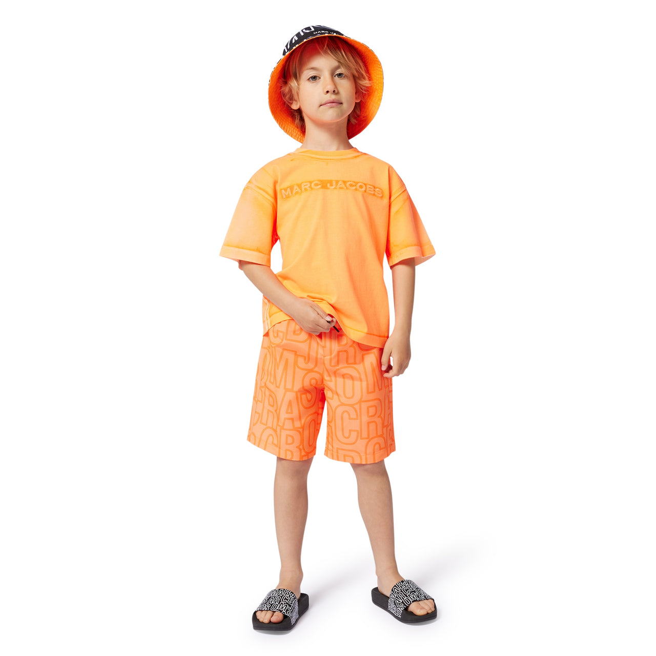 Sandalia o chancla para niño y teen, Marc Jacobs Negra all over
