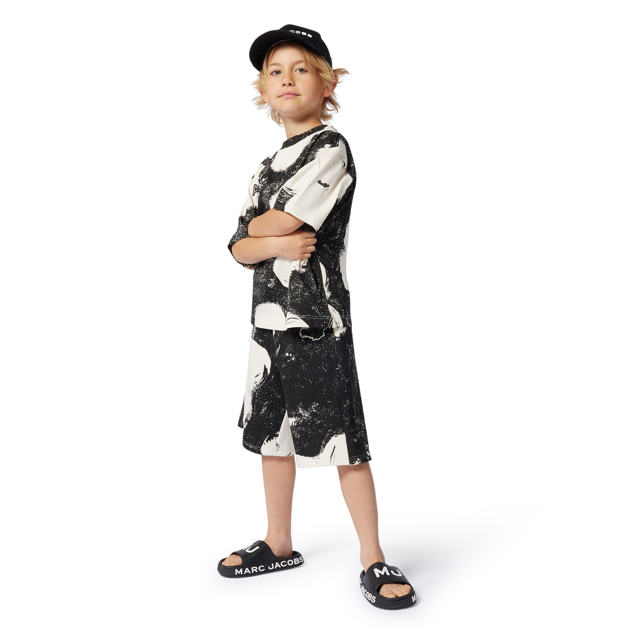 Sandalia o chancla para niño y teen, Marc Jacobs Negra