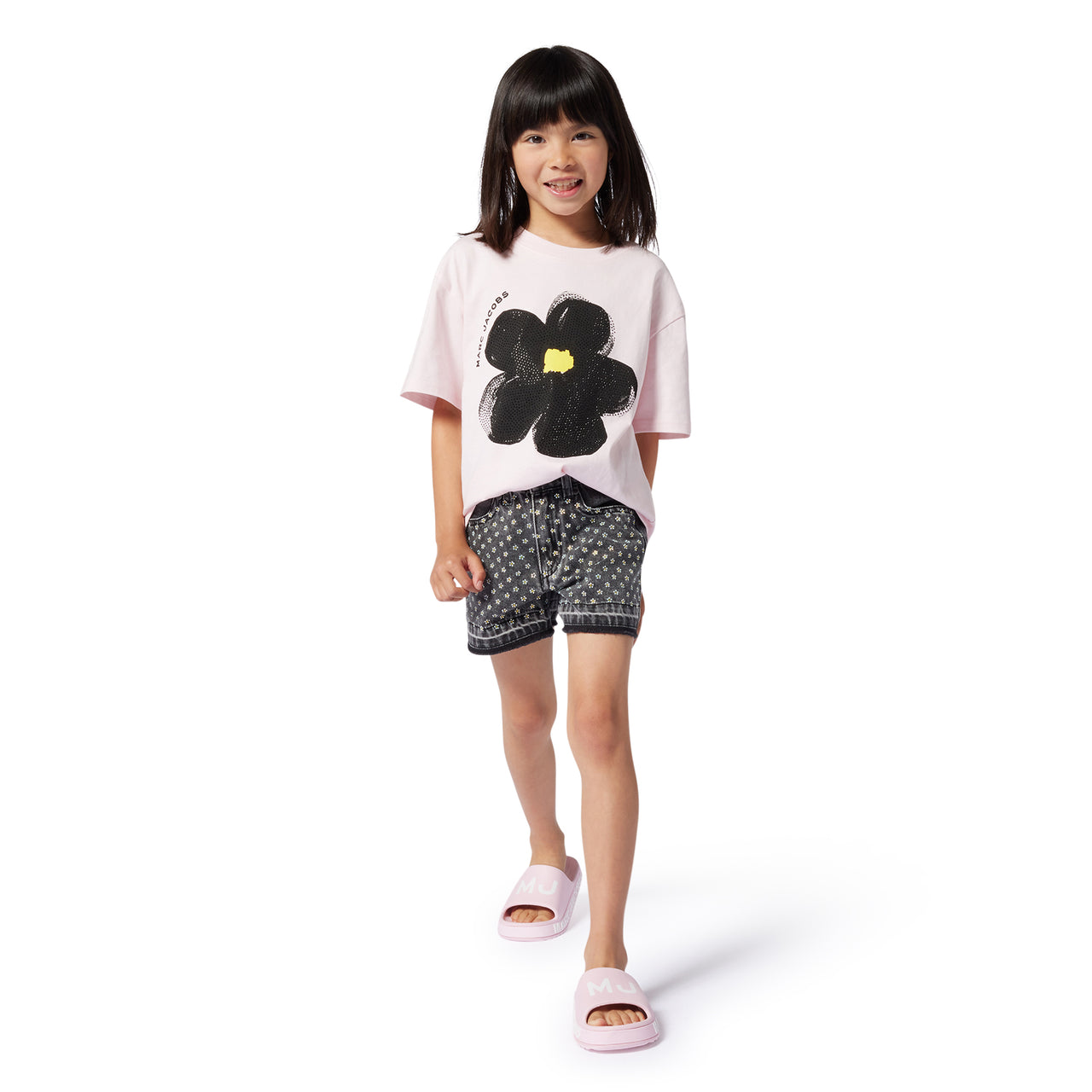 Sandalia o chancla para niño y teen, Marc Jacobs rosa