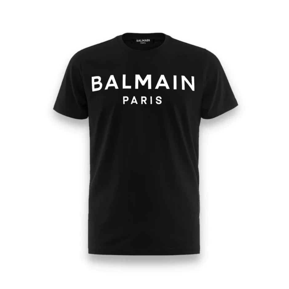 Playera BALMAIN negra para niños y adolescentes