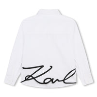 Thumbnail for KARL LAGERFELD Camisa para ni–a y adolescente Blanca