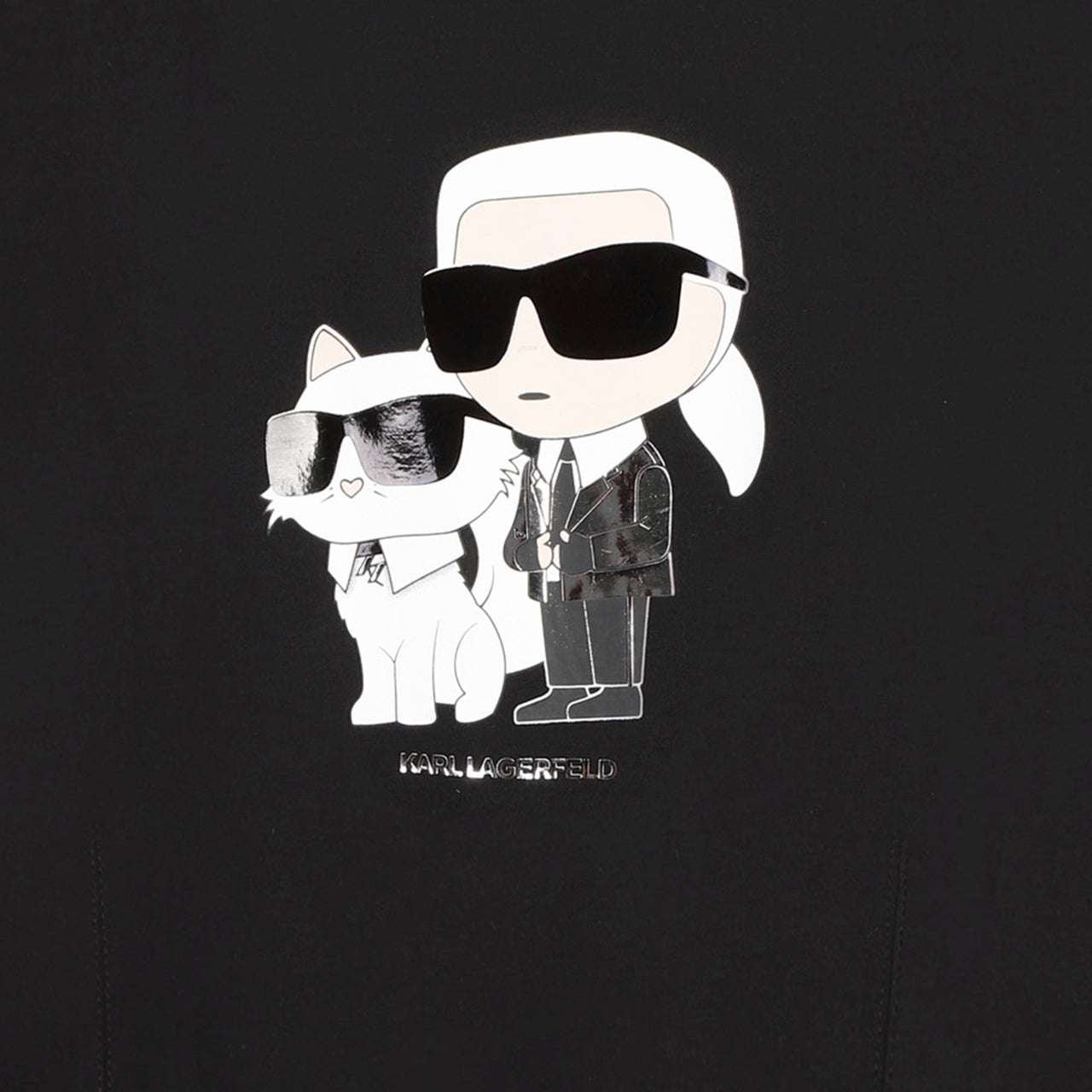 KARL LAGERFELD Sudadera para niño y adolescente NEGRA