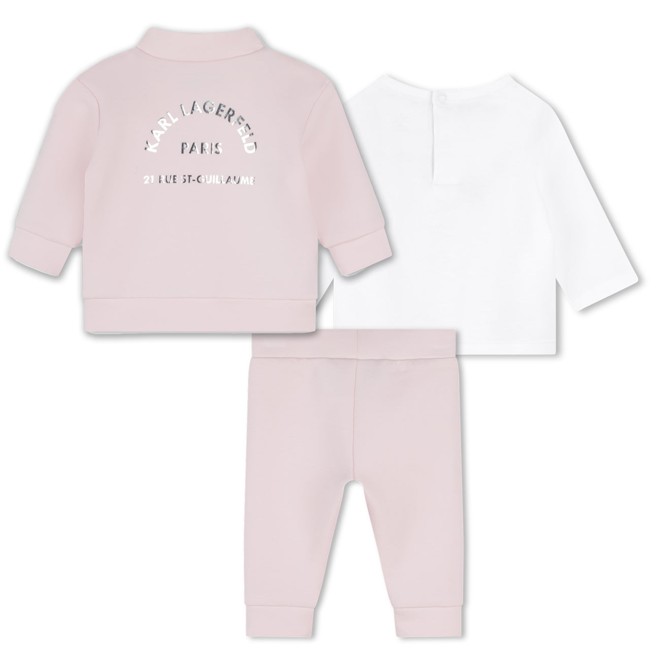 KARL LAGERFELD Set de pants con playera para bebé niña