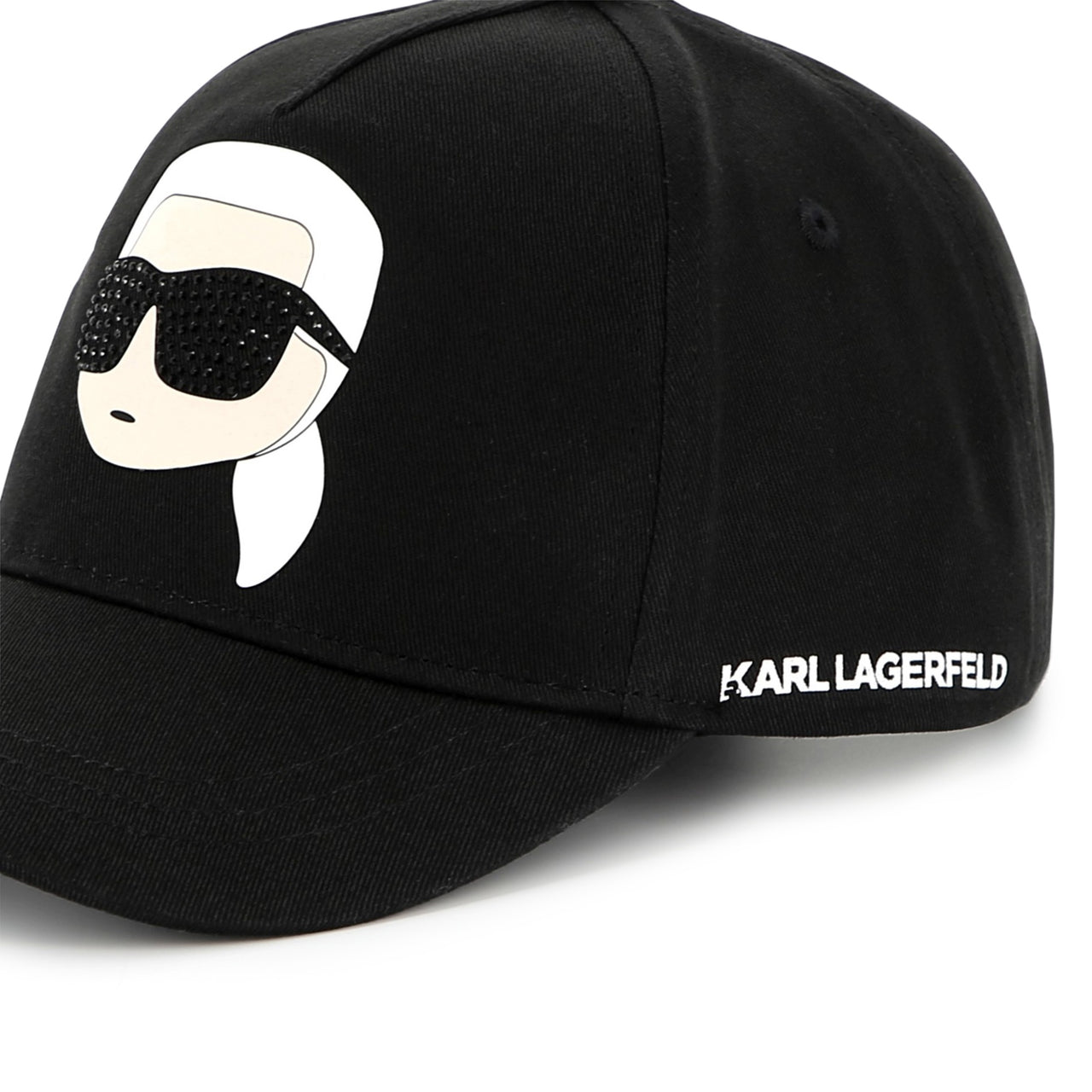 KARL LAGERFELD Gorra negra prin Karl con studs