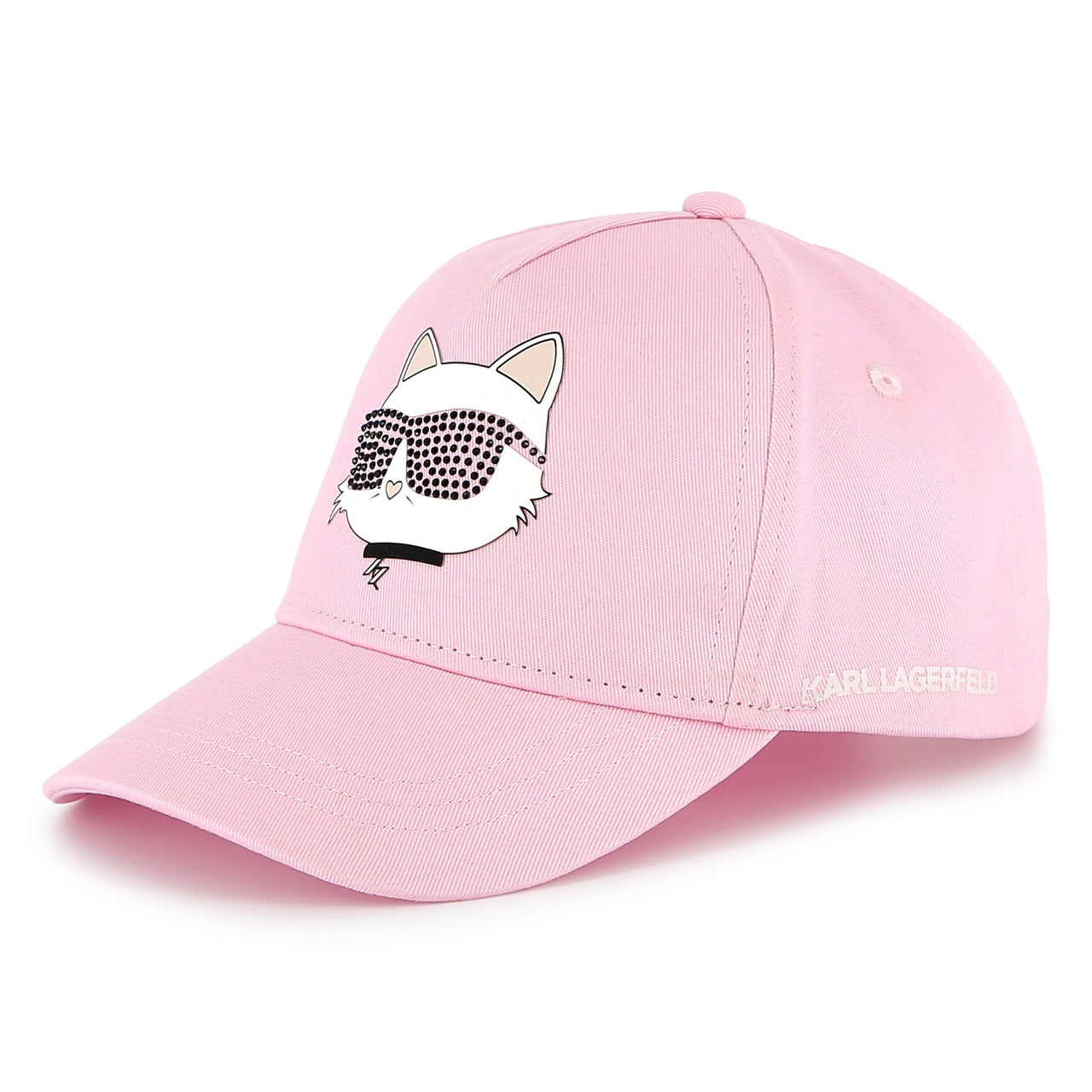 KARL LAGERFELD Gorra rosa prin choupette con studs