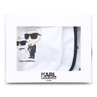 Thumbnail for KARL LAGERFELD 3 baberos blancos print