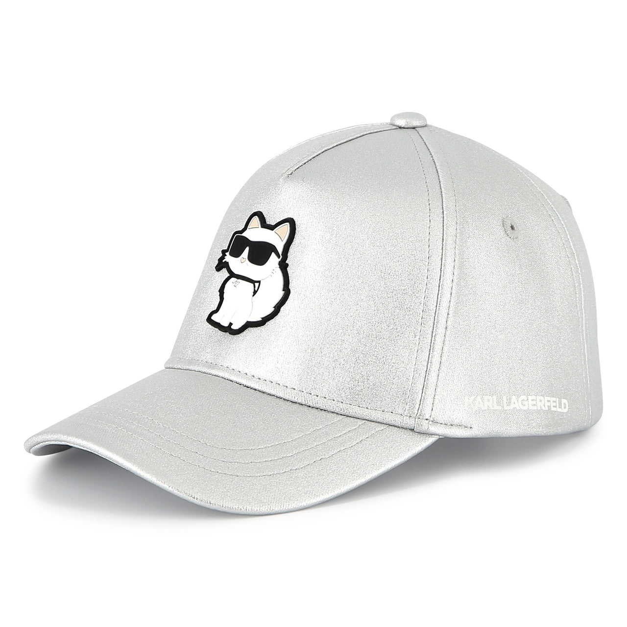 KARL LAGERFELD Gorra plateada aplicacion choupette