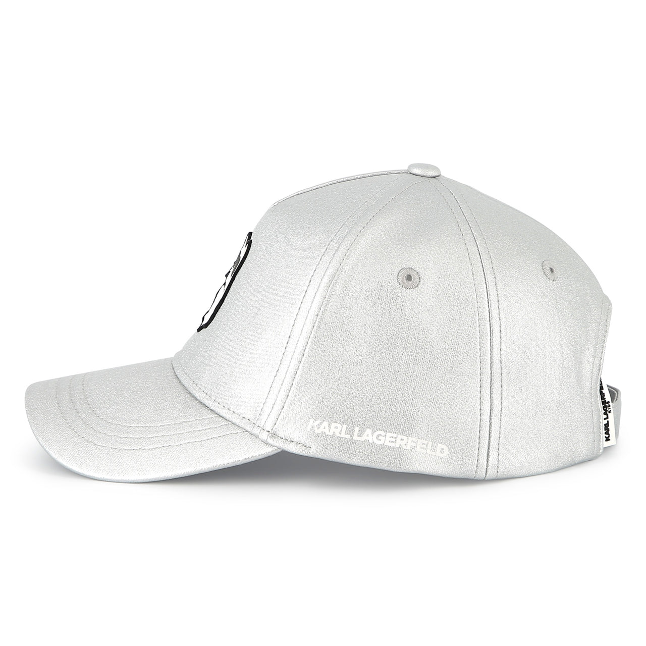 KARL LAGERFELD Gorra plateada aplicacion choupette