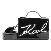 Thumbnail for KARL LAGERFELD Bolsa para ni–a negra tipo charol