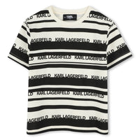 Thumbnail for KARL LAGERFELD Playera para niño, hueso all over print