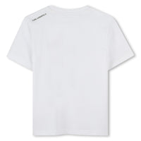 Thumbnail for Playera KARL LAGERFELD para niño y adolescentes print Karl blanca