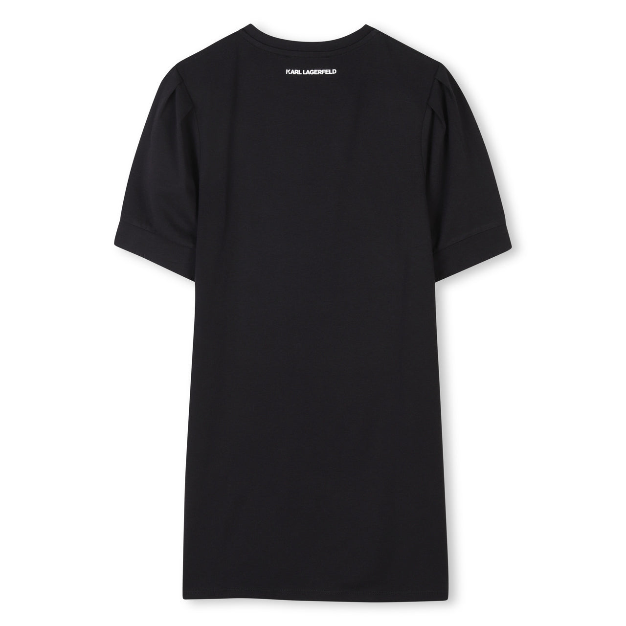 KARL LAGERFELD Vestido para niña negro, choupette con piedras
