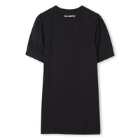 Thumbnail for KARL LAGERFELD Vestido para niña negro, choupette con piedras