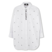 Thumbnail for KARL LAGERFELD Vestido para niña tipo bluson blanco