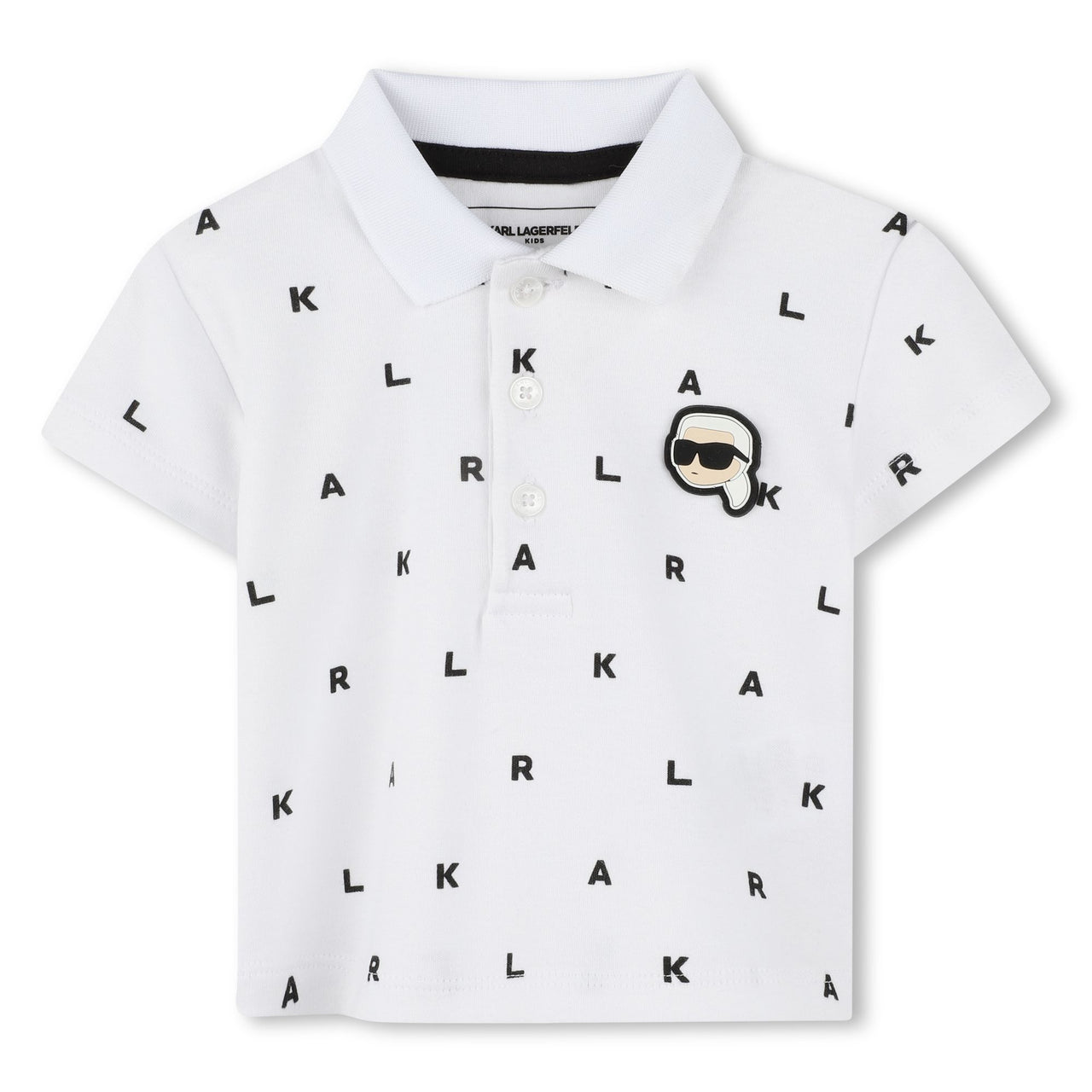 KARL LAGERFELD Playera con short para bebe, all overprint