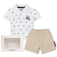 Thumbnail for KARL LAGERFELD Playera con short para bebe, all overprint