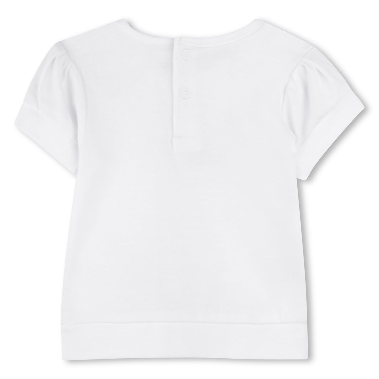 KARL LAGERFELD Playera con short para bebe niña rosa y blanco