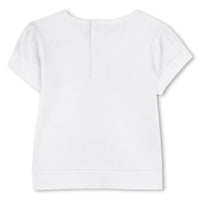 Thumbnail for KARL LAGERFELD Playera con short para bebe niña rosa y blanco