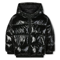 Thumbnail for KARL LAGERFELD Chamarra unisex para niño y teen negro brillante