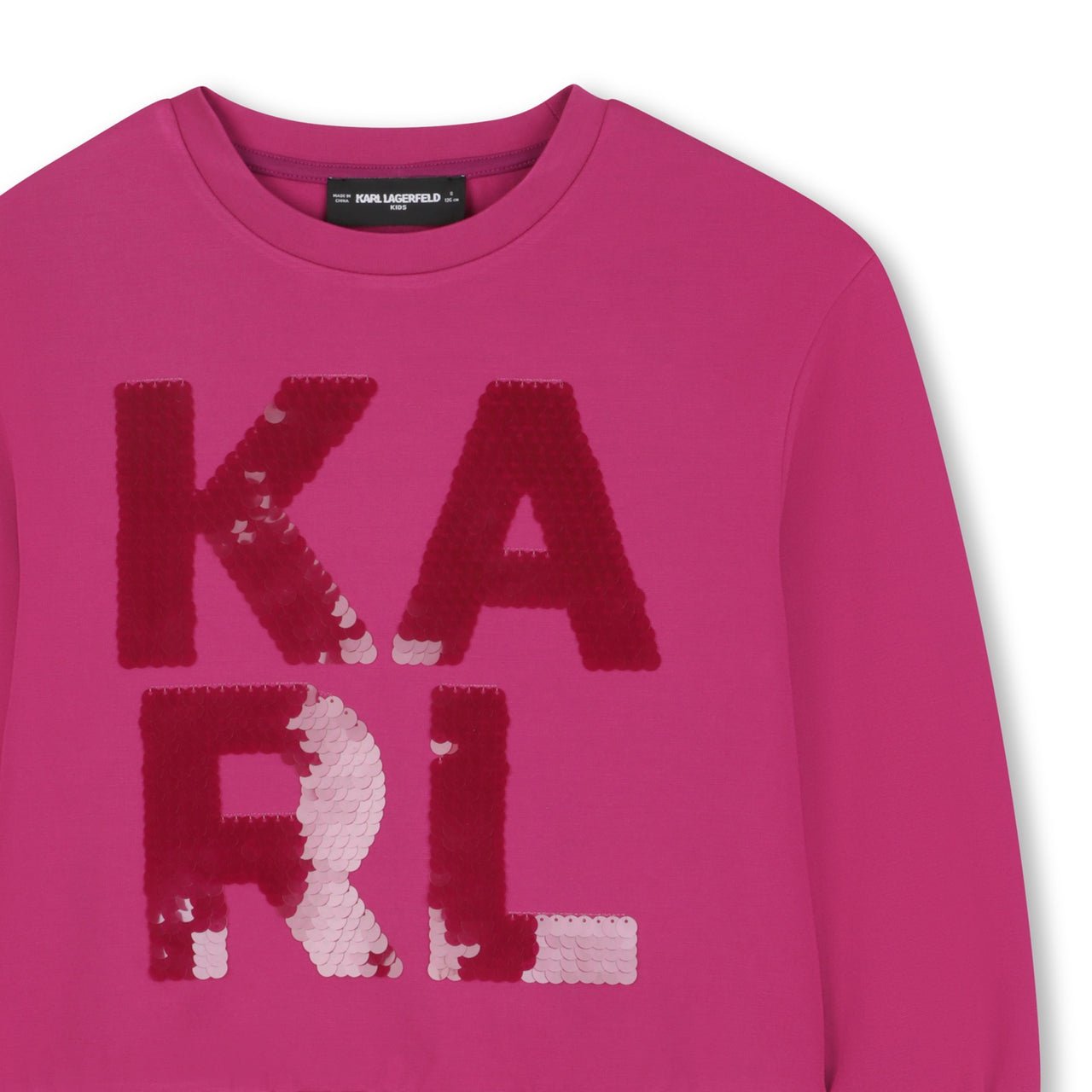 KARL LAGERFELD sudadera para niña y teen rosa