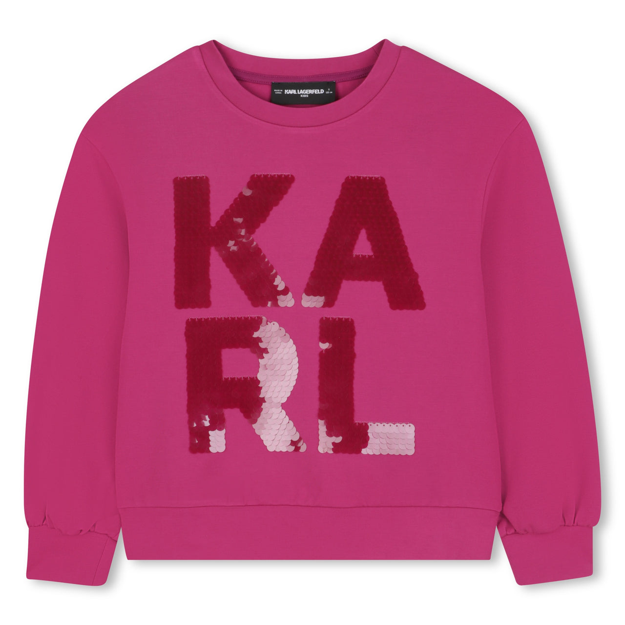 KARL LAGERFELD sudadera para niña y teen rosa