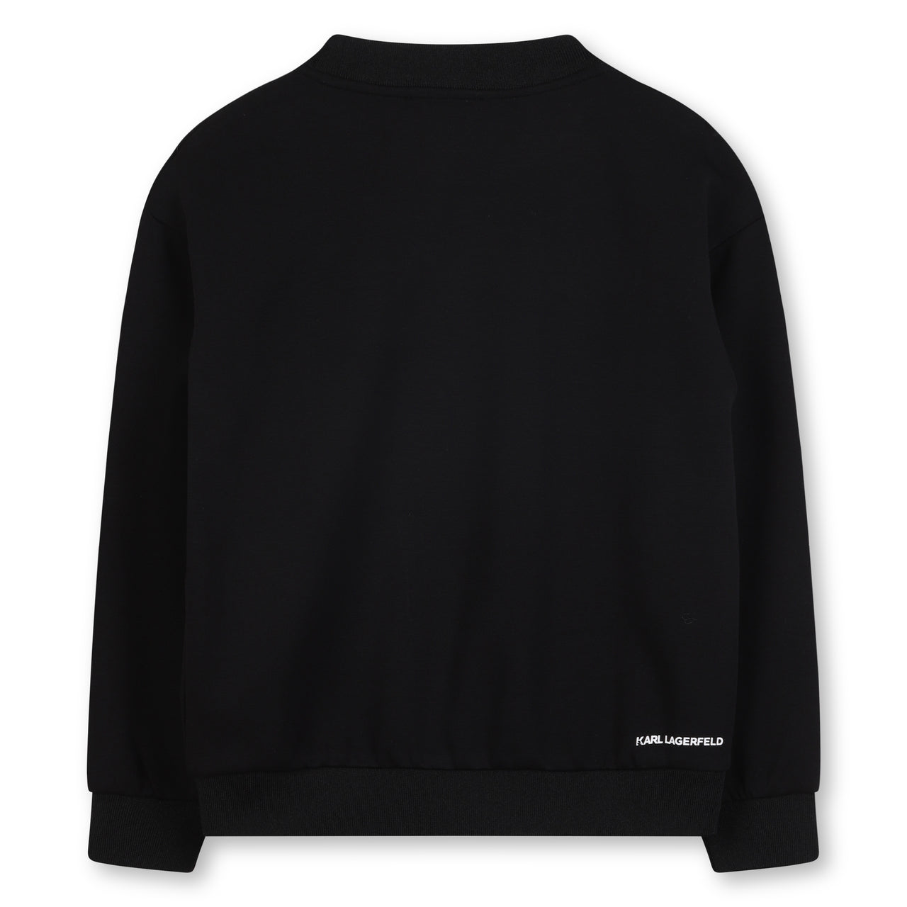 KARL LAGERFELD Sudadera para niño y Teeen unisex negra