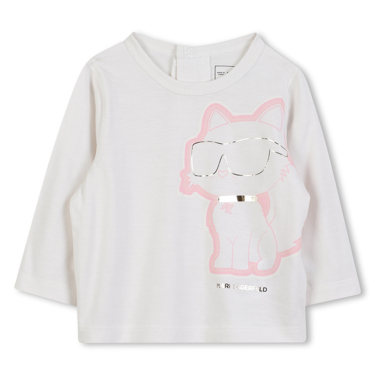KARL LAGERFELD Set de pants para bebe niña con playera