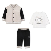 Thumbnail for KARL LAGERFELD Set de pants para bebe con playera