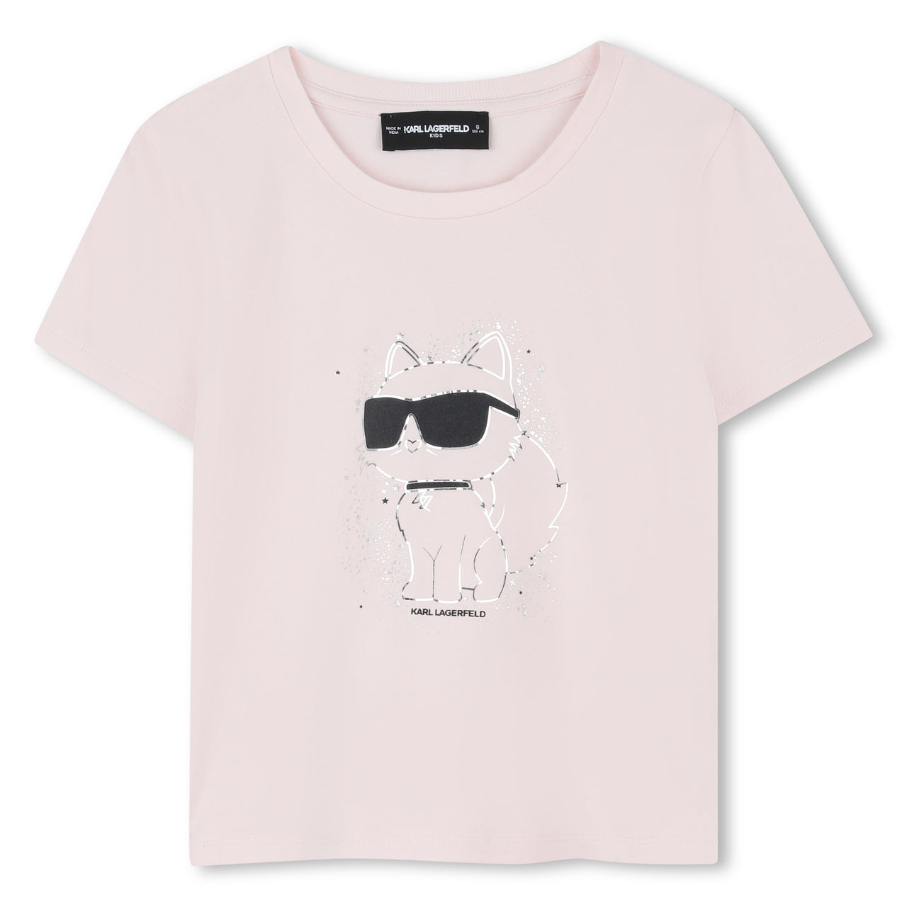KARL LAGERFELD Playera para niña rosa choupette
