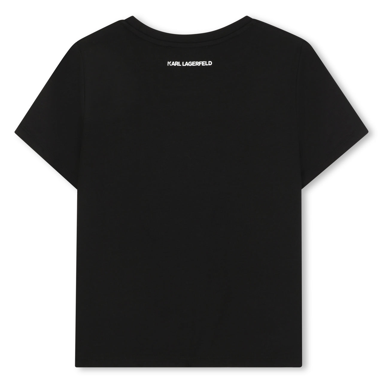 KARL LAGERFELD Playera para niña negra choupette lentejuelas