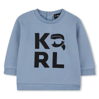 Thumbnail for KARL LAGERFELD Set de pants con playera para bebe azul