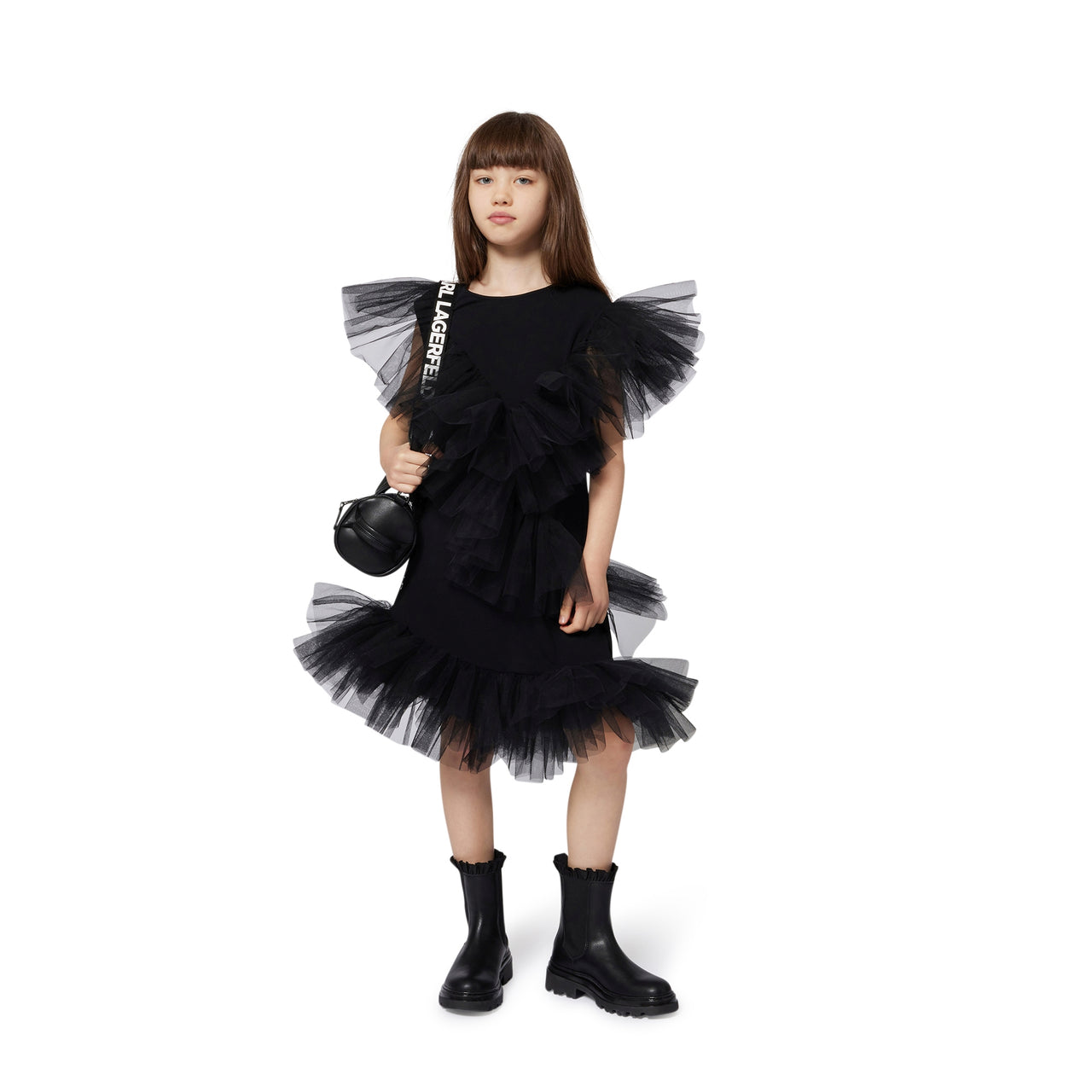 KARL LAGERFELD bolsa para niña y teen negra