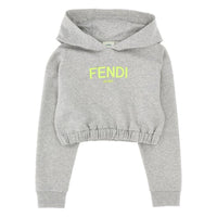 Thumbnail for Sudadera Top FENDI gris para niñas y adolescentes