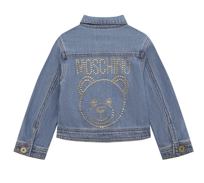 Chamarra Moschino de mezclilla studs en la espalda