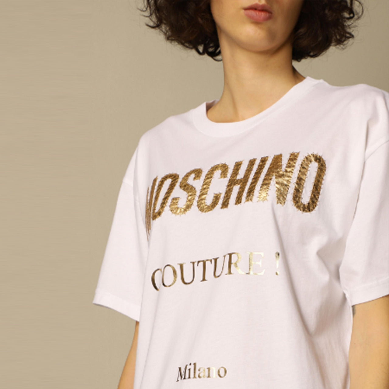 Playera Moschino blanca para Mujer