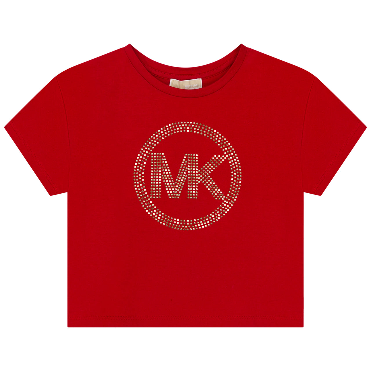 Playera corta MICHAEL KORS roja para niñas y adolescentes