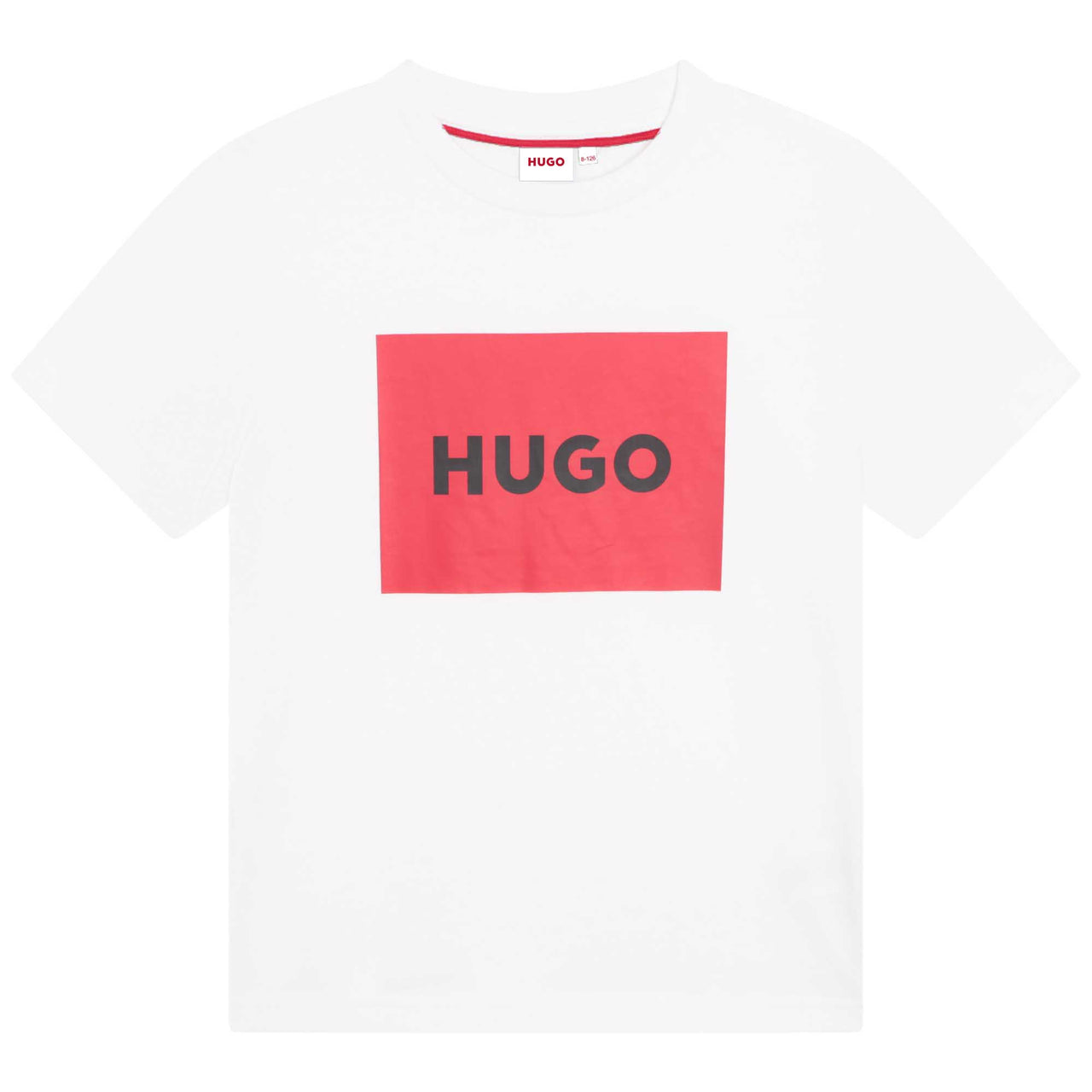 Playera HUGO blanca para niños y adolescentes