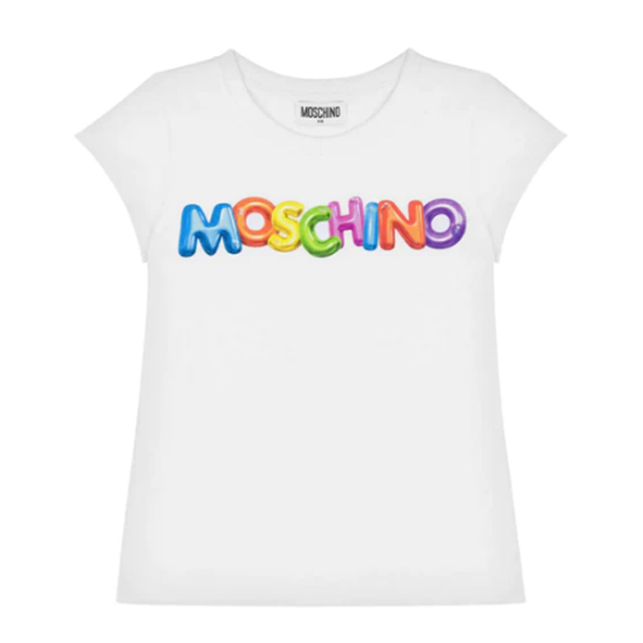 Playera MOSCHINO blanca para niños y adolescentes