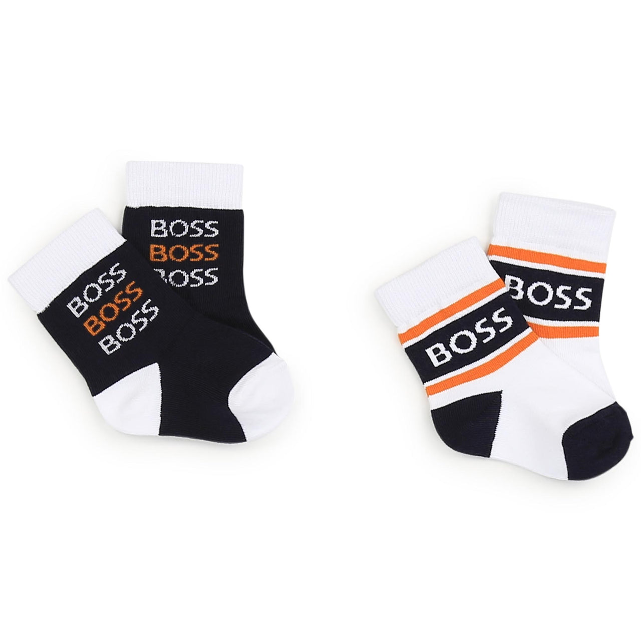 Set de calcetines BOSS blanco/negro para bebé