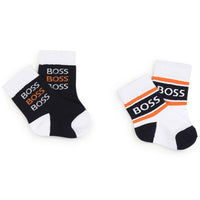 Thumbnail for Set de calcetines BOSS blanco/negro para bebé