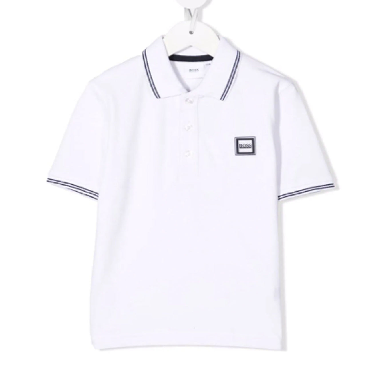 Playera polo blanca niño hot sale