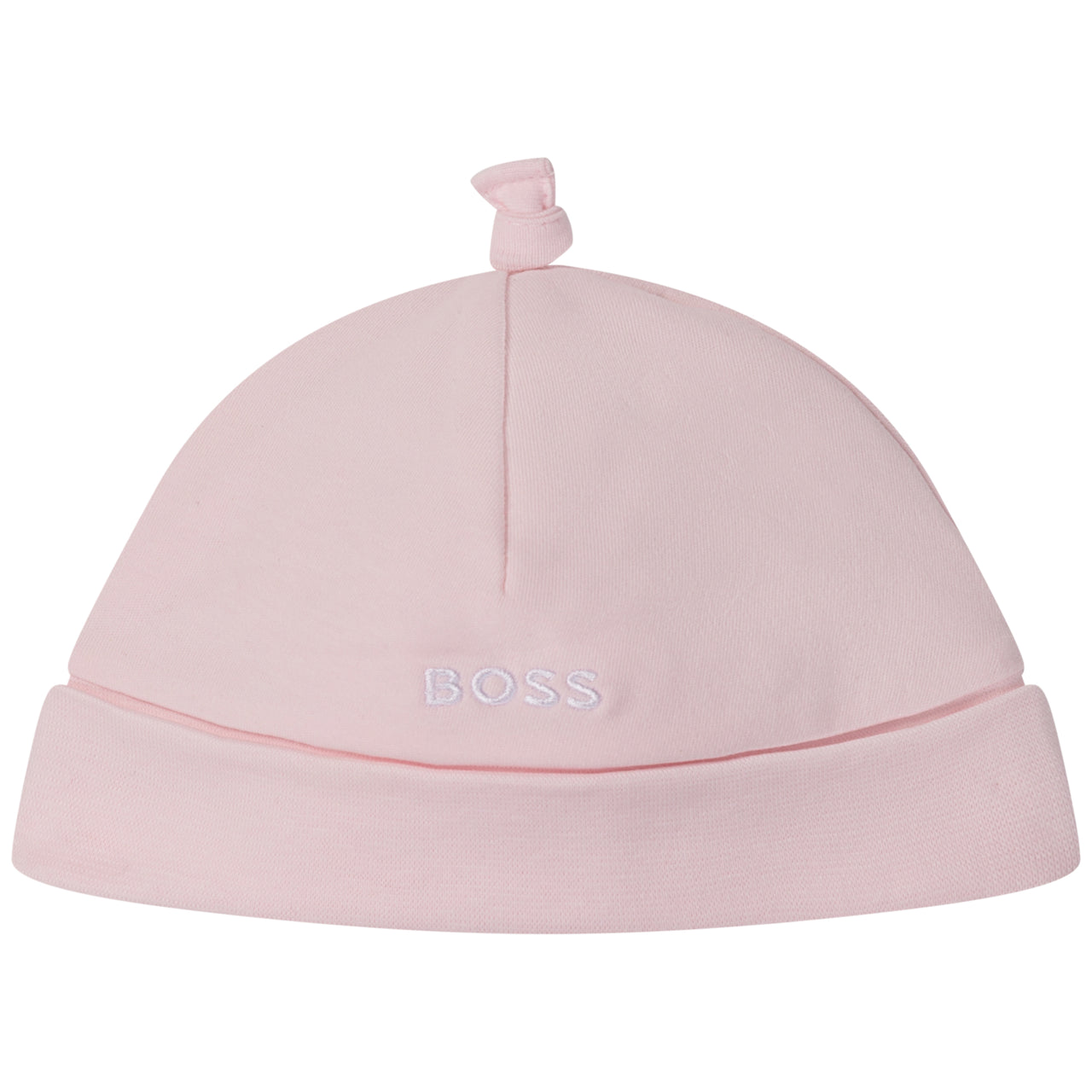 Gorro BOSS rosa para bebé niña